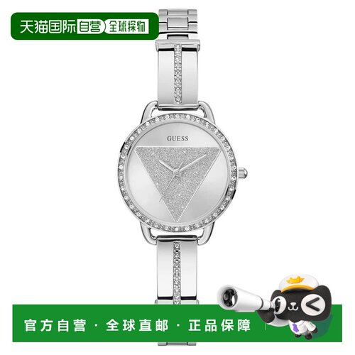 自营Guess Women's Tri Bellini Silver Dial Watch - silver 美