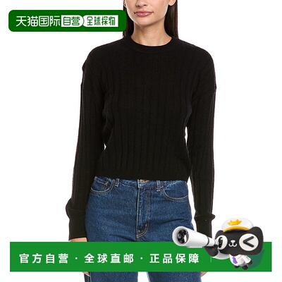 自营NAADAM羊毛和羊绒混纺毛衣-黑色 美国奥莱直发