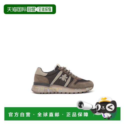 自营premiata'Lander 8410' 棕色绒面革运动鞋-黑色 美国奥莱直发