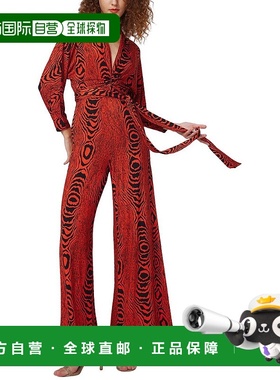 自营 Diane von Furstenberg Aurelia Two 连体裤 - 红色 美国奥