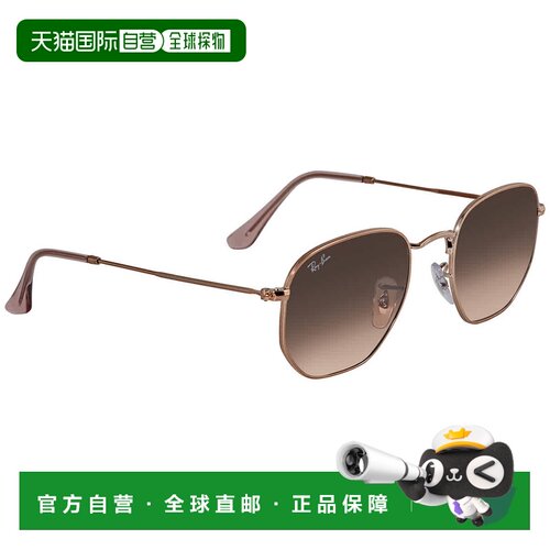 自营ray-banRay Ban Hexagonal Flat Lenses Brown Gradient Sung