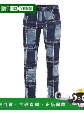 自营 philipp plein直筒牛仔裤 - middleblue 美国奥莱直发直筒裤