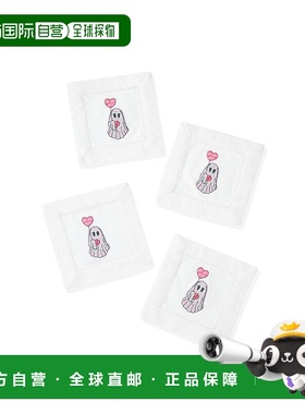 自营tiramisu“甜心精神”鸡尾酒餐巾纸套装-白色/粉色 美国奥莱