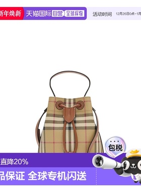 美国直邮BURBERRY - Women Mini Drawstring Bag日常单肩包水桶包
