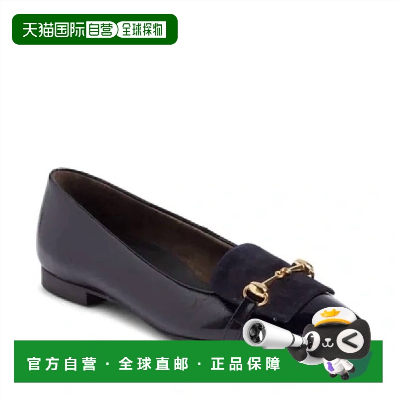 自营paul greenWomen's Selena Patent Leather Flats In Navy Bl