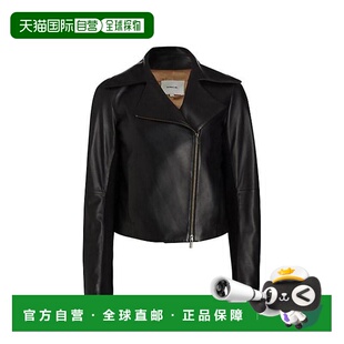 1h可退 【美国直邮】Vince 皮革摩托夹克皮衣