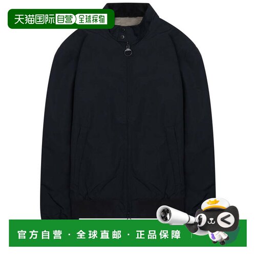 自营barbourRoyston Stand Collar Polyamide Jacket - black 美