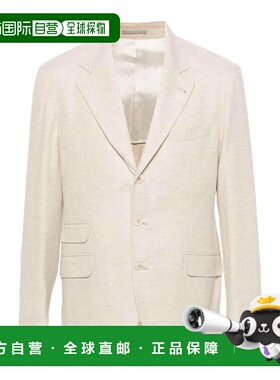 自营Brunello Cucinelli Wool Men's Blazer - yellow 美国奥莱直