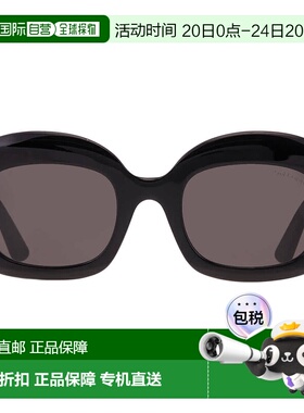 自营Tom Ford CARMEN-02 Smoke Irregular Ladies Sunglasses FT1