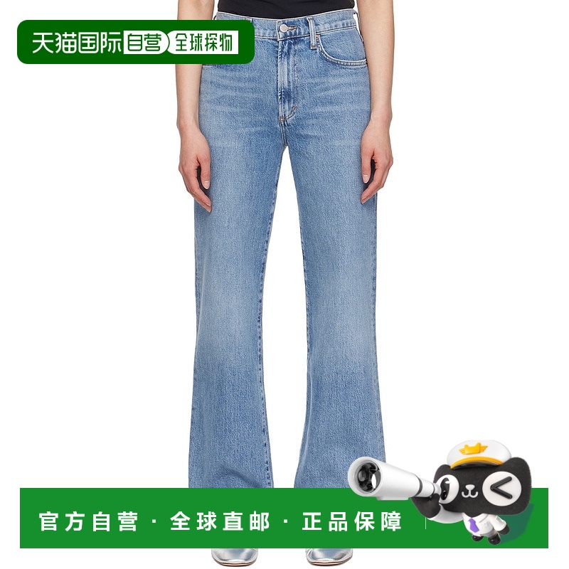 香港直邮潮奢 AGOLDE 女士 蓝色 Harper 牛仔裤 A91531554直筒