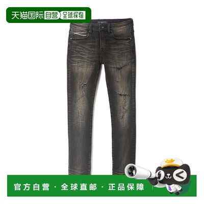 自营 cult of individuality浅黑色PUNK紧身 美国奥莱直发牛仔裤