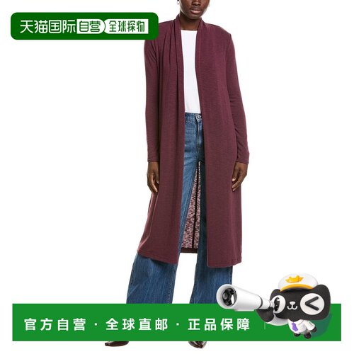 自营Michael Stars izy Longline开放式开衫-紫色 美国奥莱直发