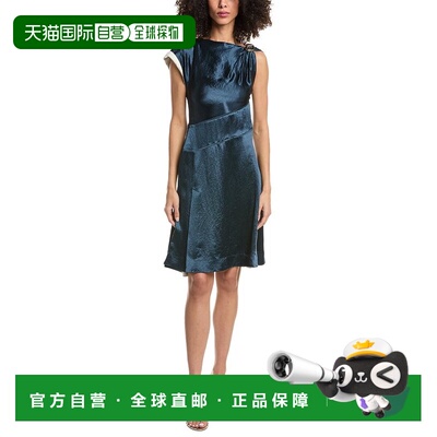 自营3.1 Phillip Lim Draped Twist Dress - blue 美国奥莱直发