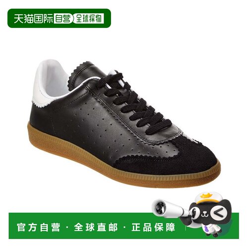 自营Isabel Marant Bryce皮革运动鞋-黑色 美国奥莱直发