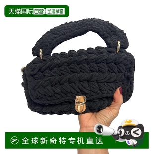 美国奥莱直发 自营 urban expressions黑色女式 梭织手提包
