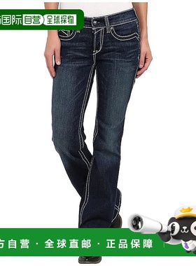 1h可退 香港直邮潮奢 ariat 女士 R.E.A.L.™ 微喇裤 blue蓝色 舒