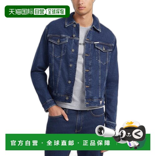 1h可退 【美国直邮】GUESS男士外套牛仔修身型休闲时尚保暖舒适潮