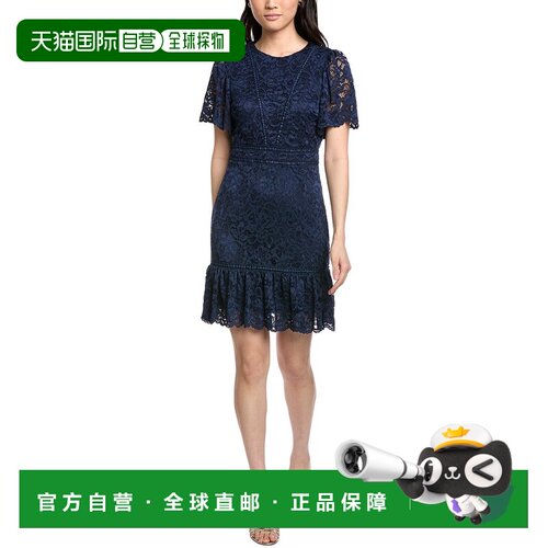 自营Sam Edelman Lace Mini Dress - Blue 连衣裙美国直发奥莱