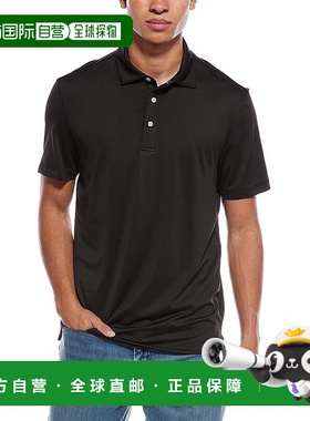 自营Robert Graham Canto Knit Polo Shirt - black 美国奥莱直发