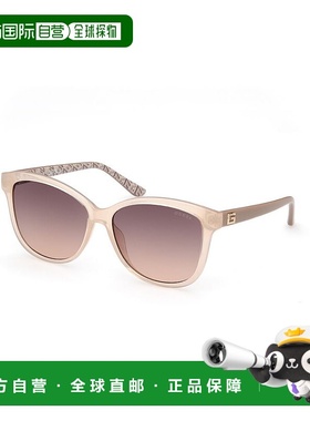 自营Guess Resin Women's Sunglasses - beige 美国奥莱直发