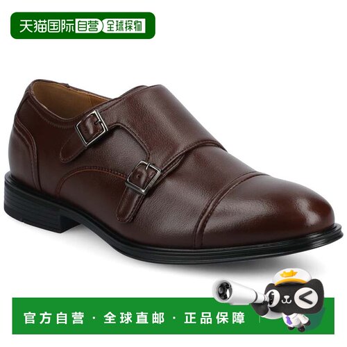 自营vance co.Vance Dillon 尖头双带僧侣鞋 - 桃花心木色 美国奥