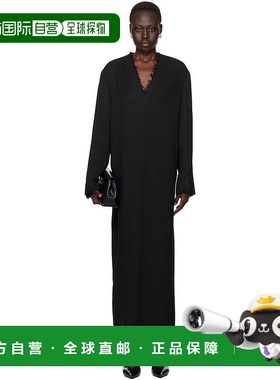 1h可退 香港直邮潮奢 TOTÊME 女士 黑色 Broad Sable 连衣裙 244W