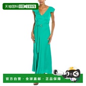 绿色 自营 美国奥莱直发长裙 斜裁中长早秋新款 连衣裙 Ted Baker