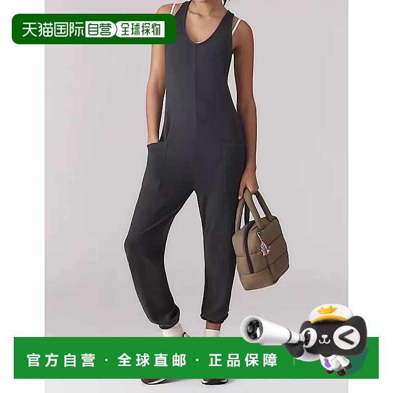 自营 spiritual gangsterLeah黑色连身裤 美国奥莱直发背带裤