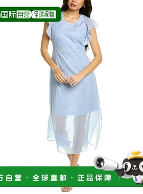 自营 Theory Summer 中长连衣裙蓝色 美国奥莱直发长裙