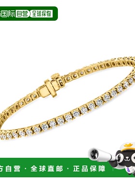 自营Ross-Simons Lab-Grown Diamond Tennis Bracelet in 18kt Go