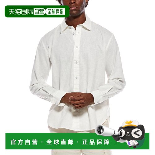 自营rag & bone Griffin衬衫-白色 美国奥莱直发