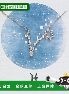 sterling forever\'When Stars Align\' 星座项链 - 银色-双鱼座