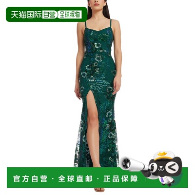 自营Dress The Population Tori Maxi Dress - green 美国奥莱直
