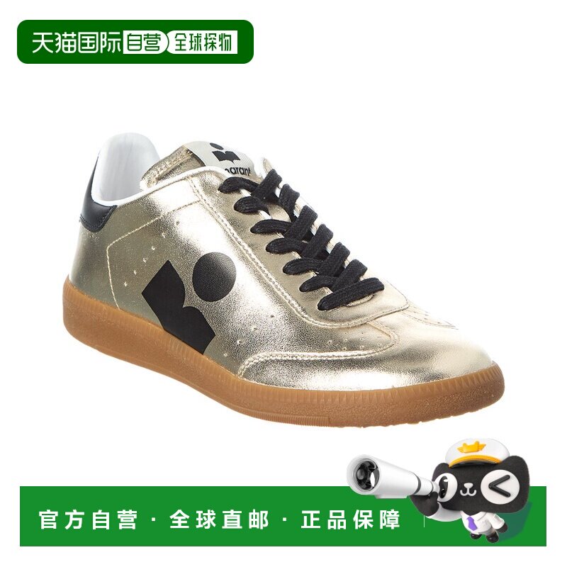 自营Isabel Marant Kaycee Leather Sneaker - gold 美国奥莱直发