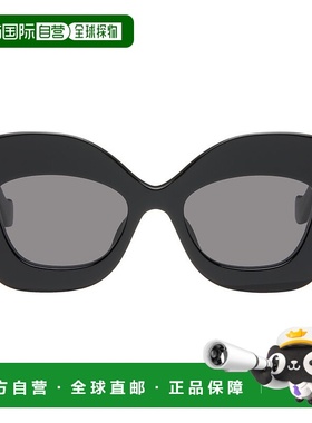 1h可退 香港直邮潮奢 LOEWE 罗意威 男士 黑色 Retro Screen 太阳