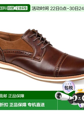 自营vance co.Vance Mens Griff Cap Toe Brogue Derby - brown