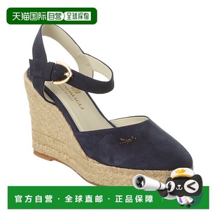 Bruno 蓝色 Magli 绒面革坡跟凉鞋 美国奥莱直发 Mares 自营