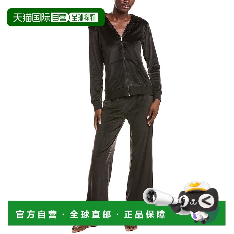 自营Honeydew 2pc Dream Queen Lounge Zipper Set - black 美国
