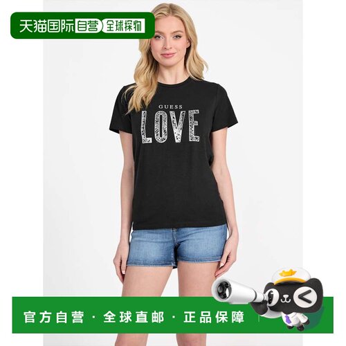 自营 guess环保圆领Lettie T恤 美国奥莱直发女装