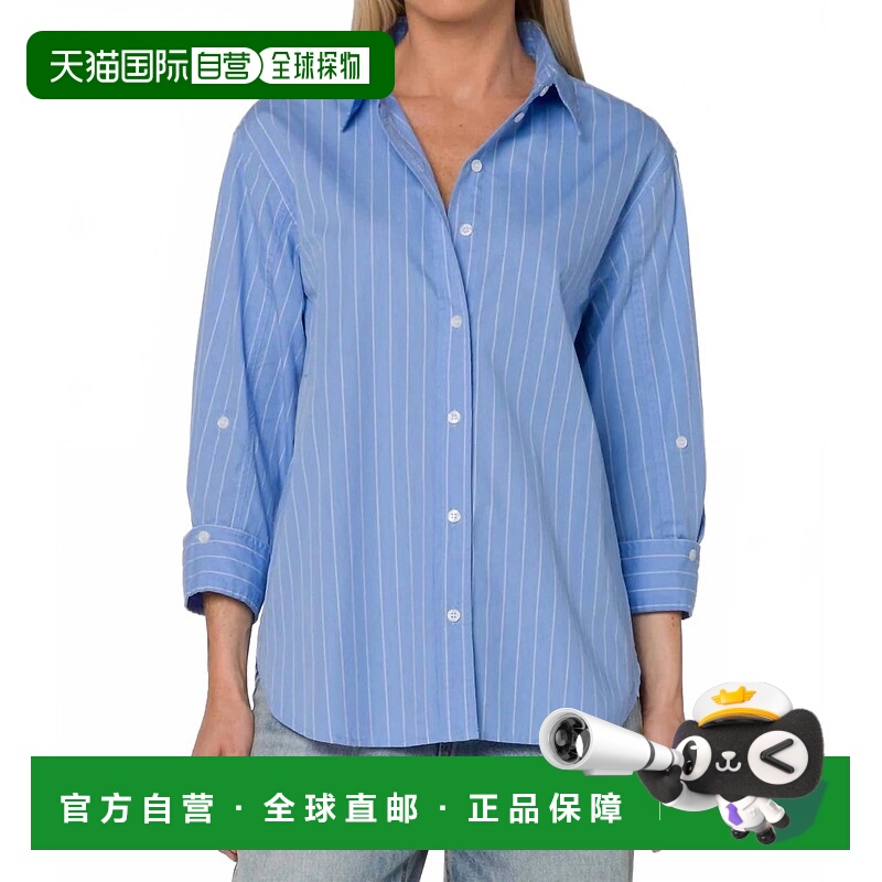 自营velvet heartSuri Frosty Stripe Shirt In Blue - blue 美国