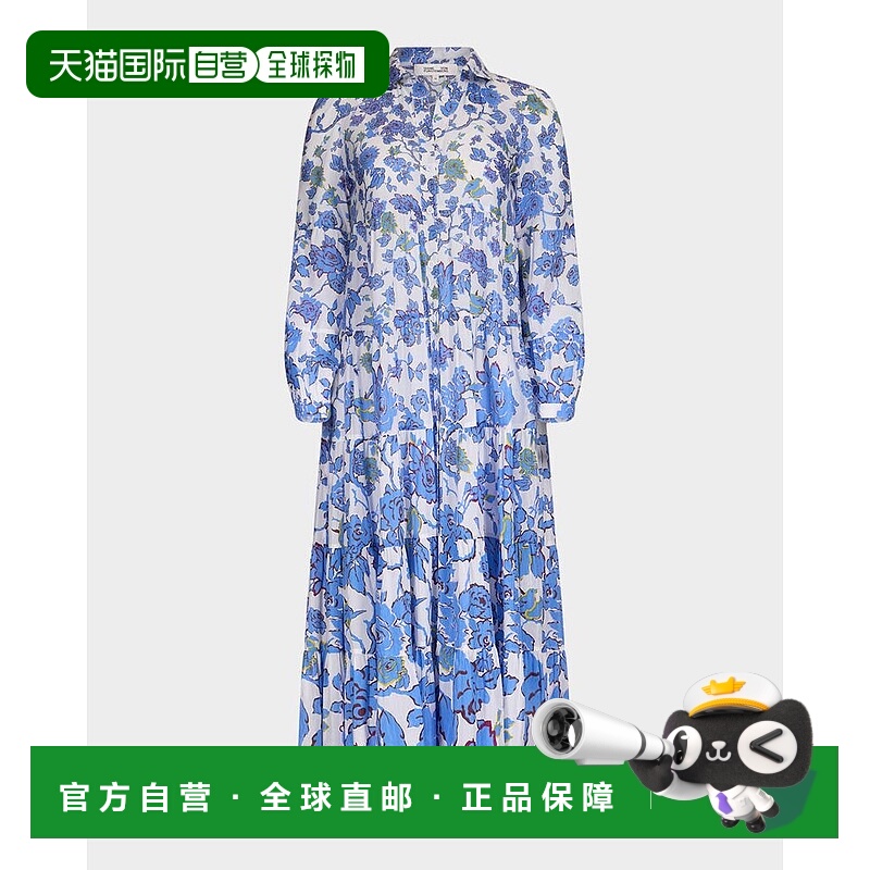 1h可退 【美国直邮】diane von furstenberg 女士 连衣裙长袖真丝