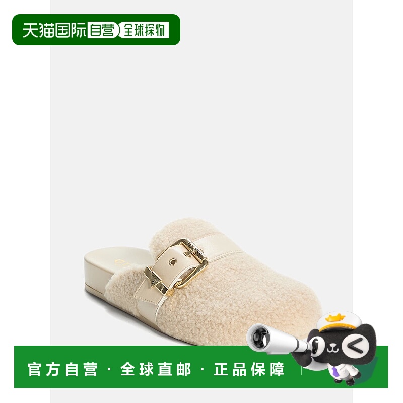 自营guessSumly Faux-Shearling Clogs - beige 美国奥莱直发