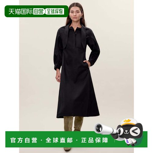 自营rebecca taylorElspeth连衣裙-黑色 美国奥莱直发