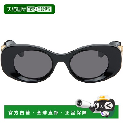 1h可退 香港直邮潮奢 LOEWE 罗意威 女士 黑色 Beveled Oval Maxi