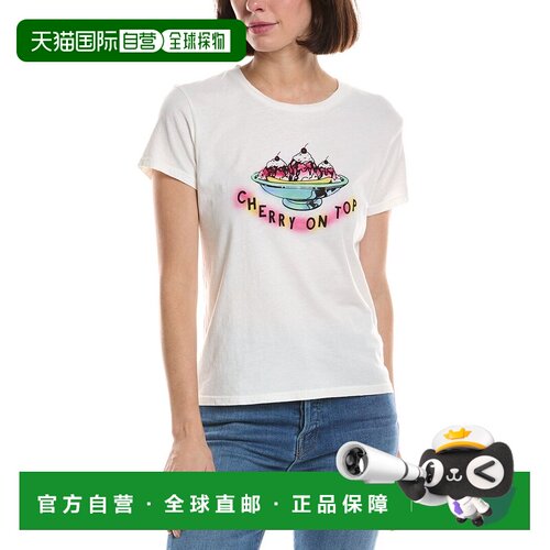 自营mother母亲Lil Goodie Goodie t恤-白色 美国奥莱直发