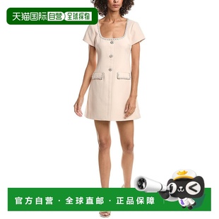 美国奥莱直发服饰 粉红色 自营LIKELY Sergio迷你连衣裙