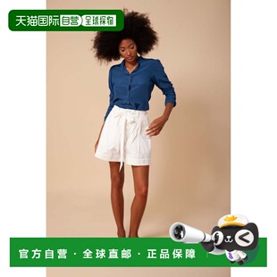 High 美国 自营hale Solid Shorts ivory Poplin bobOba Waist