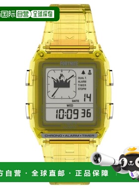自营Timex Men's Fortnite Black Square 35mm - black 美国奥莱