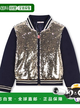 自营 Billieblush Sequin Reversible Zip Jacket - blue 美国奥