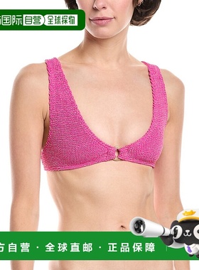 自营 bond-eye swim邦德眼游泳环童军裁剪比基尼上衣-红色 美国奥